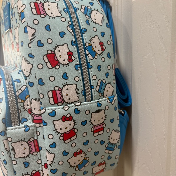 Sanrio Hello Kitty & Daniel Loungefly Backpack - Light Blue and Red main image 6